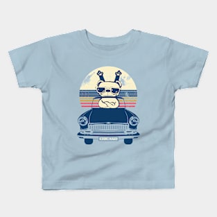 Dog Driving A Car Kids T-Shirt